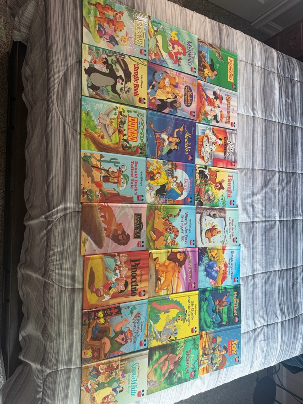 Vintage Disney Kids Storybook Collection - Bright Multi-Color Covers
